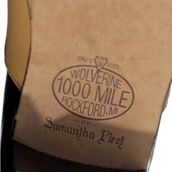 Samantha Pleet Wolverine x Anthropologie Two Tone/Colorblock Leather Boots - Picture 7 of 10